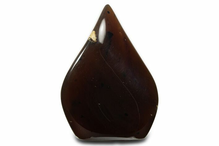 Polished Indonesian Blue Amber Flame #338006